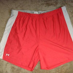 Under Armour stylish activewear short, Red and white in size XL